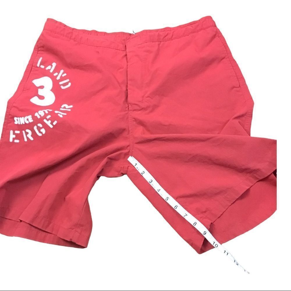 Timberland Almost Vintage Men’s Red 9” inseam SwimTrunks Size Large - Picture 2 of 6